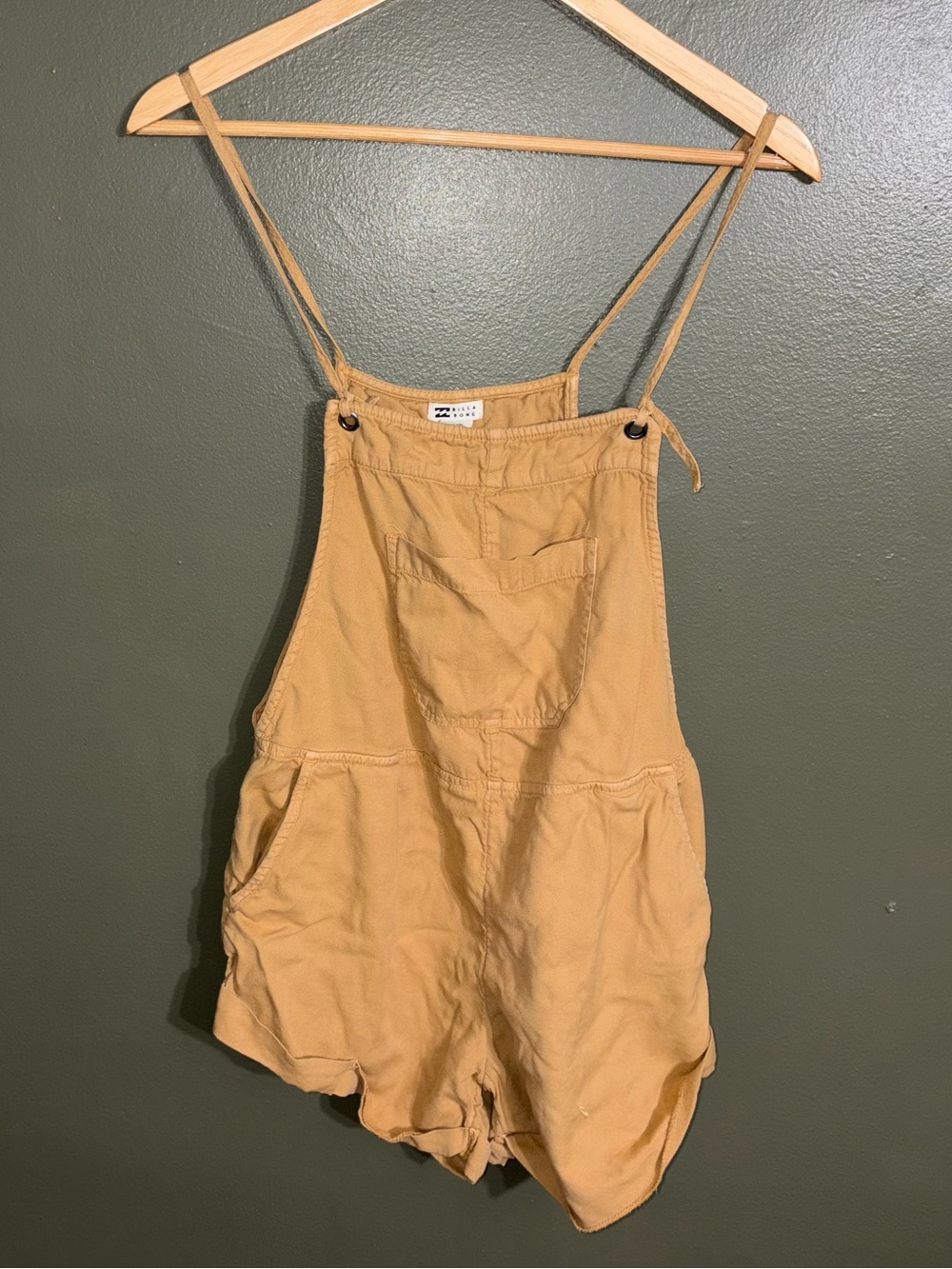 Billabong Mustard Overall Romper